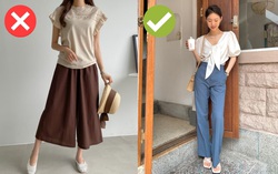 Gợi ý 4 mẫu quần ống rộng hợp với các nàng thấp bé