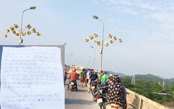 Người phụ nữ nghi nhảy cầu tự vẫn để lại lá thư: "Ngày nào cũng bị chồng hành hạ"