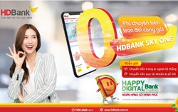 Miễn phí chuyển tiền không giới hạn cùng gói HDBank Sky One