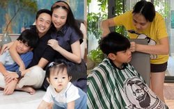 Con trai Cường Đô La được mẹ kế cắt tóc, dân mạng khen là “em bé hạnh phúc nhất”
