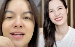 Phạm Quỳnh Anh để lộ mặt mộc U40 trên sóng truyền hình, "mẹ bỉm" Đông Nhi da trắng bóc