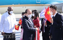 Chủ tịch nước tới La Habana, bắt đầu thăm hữu nghị chính thức Cuba