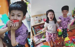 Mẹ và bé rộn ràng làm đồ chơi đón Tết Trung thu 