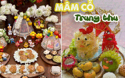 Mạng xã hội ngập tràn những mâm cỗ Tết Trung thu đủ sắc màu