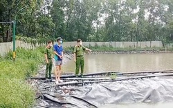 Bắt quả tang 2 trang trại heo xả chất thải trực tiếp ra sông La Ngà