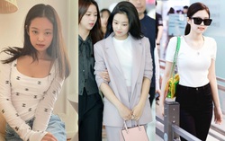 Học Jennie cách diện áo thun trắng đẹp xuất sắc