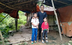 Mẹ mất vì ung thư, 2 cháu nhỏ sống nhờ hàng xóm