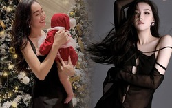 Con mới được vài tháng, Á hậu Tường San khoe sắc vóc "mòn con mắt"
