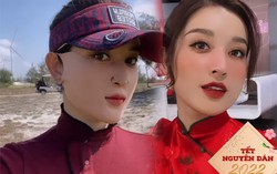 Chơi thể thao, da Huyền My vẫn trắng mịn đón Tết nhờ chống nắng