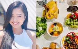 Diệu Hương "Hoa hồng trên ngực trái" ở nước ngoài vẫn cập nhật món gà "hot" Tết này