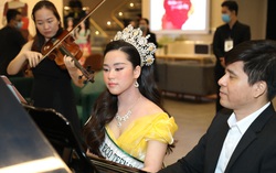 Miss Eco Teen International 2021 Bella Vũ chơi piano cùng dàn nhạc giao hưởng