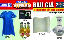 11h30 ngày 14/10: Livestream đấu giá 5 sản phẩm gây quỹ Mottainai 2022