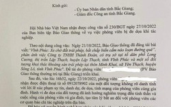 Vụ 1 phóng viên bị đe dọa giết cả nhà: Hội Nhà báo Việt Nam đề nghị xử lý nghiêm