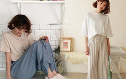 Kiểu quần suông hợp với các nàng có chiều cao khiêm tốn