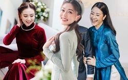 Xu hướng áo dài ăn hỏi của sao Việt: Càng đơn giản càng đẹp thanh tao