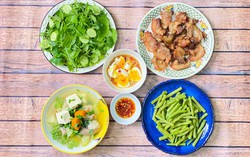 Thực đơn cơm tối với các món chế biến đơn giản