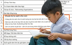 Con mới 5 tuổi, ông bố Hà Nội gây choáng vì chuẩn bị toàn sách về nhân sinh