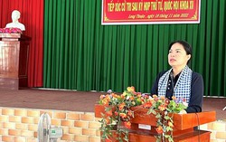 Đại biểu Quốc hội Hà Thị Nga chia sẻ khó khăn với người dân, tiếp thu kiến nghị của cử tri