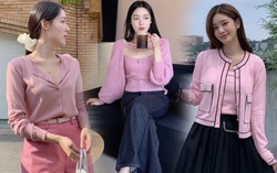 Mặc trang phục màu hồng phấn thế nào để không bị “sến"