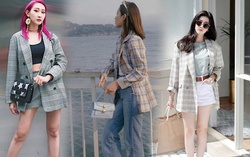 Công thức phối đồ với áo blazer kẻ ô