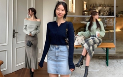 Những kiểu chân váy phù hợp diện cùng áo len