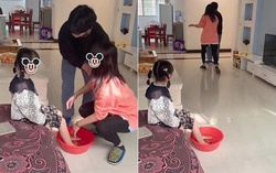 Người đàn ông dọa ly hôn khi thấy vợ kế rửa chân cho con