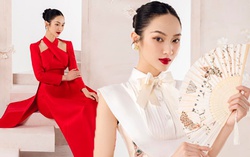 Mỹ nhân Điện Biên Vũ Thúy Quỳnh cá tính với áo dài Tết