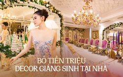 Ngọc Thanh Tâm bỏ trăm triệu trang trí căn nhà rộng 650m2 đón Giáng sinh 