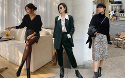 12 cách phối đồ đông màu đen sang trọng mà không sợ già