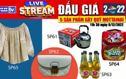11h30 ngày 9/12: Livestream đấu giá 5 sản phẩm gây quỹ Mottainai 2022