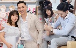 Bà xã Mạnh Trường về dáng gọn ngay sau sinh