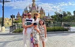 Jennifer Phạm và chồng doanh nhân đưa các con du xuân đầu năm