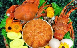 Tôm hùm, cua biển lên mâm lễ ngày vía Thần Tài 
