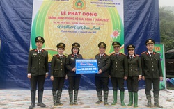 Phụ nữ Công an: Trồng 3.000 cây lát hoa và trò chỉ ở Phú Thọ 