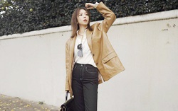 7 cách phối đồ kéo chân dài với quần jeans đen