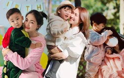 Gu thời trang đồng điệu của mẹ con Hòa Minzy