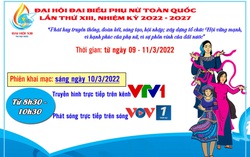 Truyền hình trực tiếp phiên khai mạc Đại hội đại biểu Phụ nữ toàn quốc lần thứ XIII