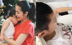 Tăng Thanh Hà thể hiện "phép thuật" với con
