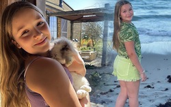 Harper Beckham được duy trì làn da căng bóng "triệu đô" từ nhỏ