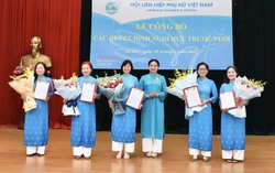 Công bố Quyết định nghỉ hưu và nghỉ công tác chờ đủ tuổi nghỉ hưu đối với cán bộ Hội LHPN Việt Nam