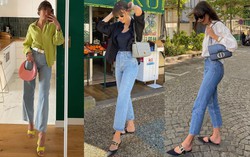 Tham khảo 11 cách diện quần jeans ống đứng mùa hè của quý cô Pháp