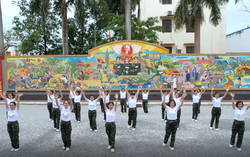 "Trái tim chiến sĩ" tham dự Hội thi Dân vũ thể thao trực tuyến