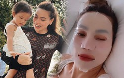 Hồ Ngọc Hà vừa làm đẹp, vừa chăm con