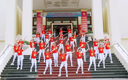 Phụ nữ Mê Linh tham dự Hội thi Dân vũ thể thao trực tuyến