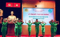 Phụ nữ Công an phô diễn vũ điệu khỏe, đẹp tại Hội thi dân vũ thể thao trực tuyến