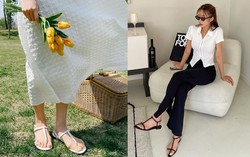 4 mẫu sandal đế bệt hoàn hảo cho nàng thấp bé