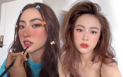 Thăng hạng nhan sắc nhờ trang điểm kiểu "má say rượu", tóc tết