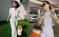 10 set đồ trắng đơn giản mà hack dáng cực đỉnh