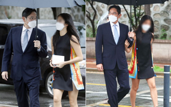 Tiểu thư nhà Samsung lần đầu xuất hiện bên cha trong đám cưới con gái "ông trùm" Hyundai