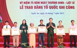 Công nhận và trao Bằng Tổ quốc ghi công năm 2022 tới 387 liệt sĩ